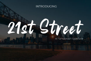 21st Street: A Handwritten Typeface for Editorial Design