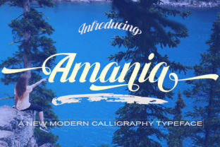 Amania: A Stylish Script Amp Typeface for Editorial Design