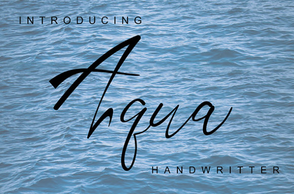 Aqua: A Friendly Script Typeface for Modern Web Design