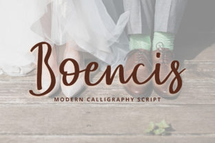 Boencis: The Modern Script Typeface for Editorial Design