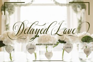 Delayed Love: A Charming Script Typeface for Modern Branding