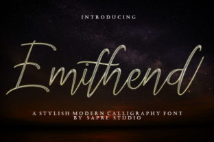 Emithend: A Luxurious Script Typeface for Modern Branding