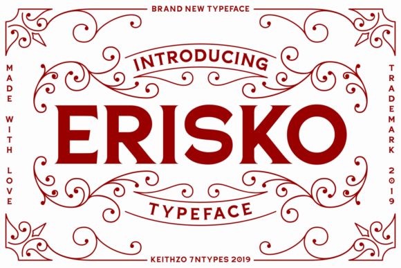 Erisko: The Vintage Script Typeface for Elegant Editorial Design