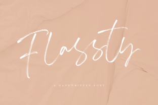 Flassty: The Script Amp Typeface That Elevates Handmade Goods