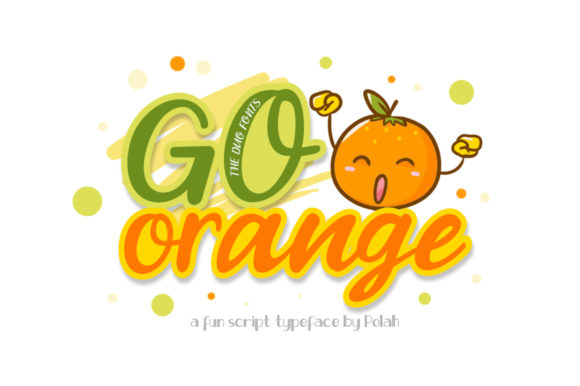 Go Orange: The Playful Script Typeface for Handmade Brands