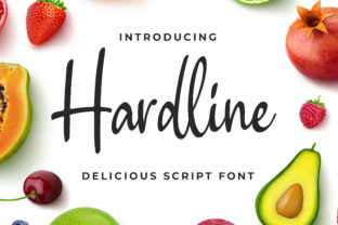 Hardline: A Modern Script Typeface for Editorial Design