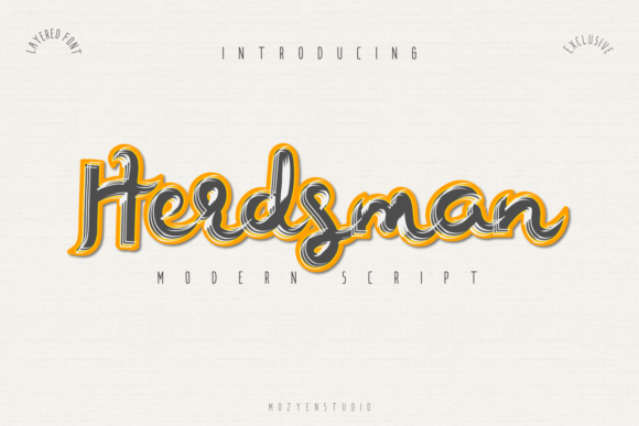 Herdsman: The Modern Script Typeface for Handmade Brands