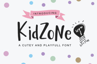 Kidzone: The Friendly Handwritten Typeface for Small Business Branding