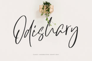 Odishary: A Classy Handwritten Script Font for Modern Branding