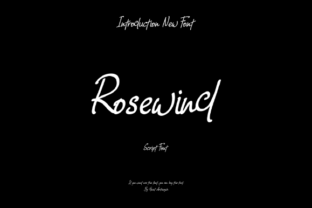 Rosewind: The Elegant Script Font for Handmade Product Labels