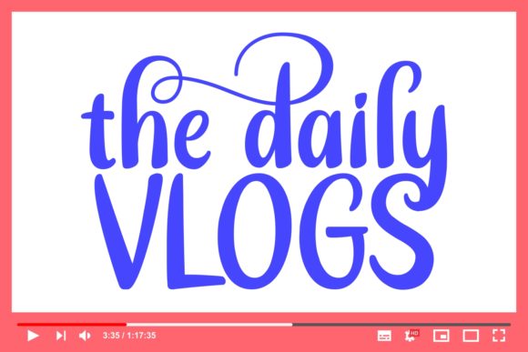 The Daily Vlogs: The Handcrafted Typeface for Scroll-Stopping Campaigns