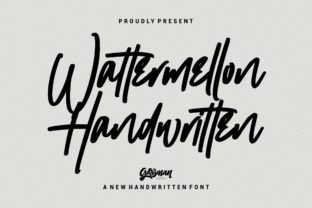 Wattermellon: The Whimsical Handwritten Font for Standout Crafts