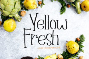 Yellow Fresh Typeface: A Sweet Script for Modern Web Design